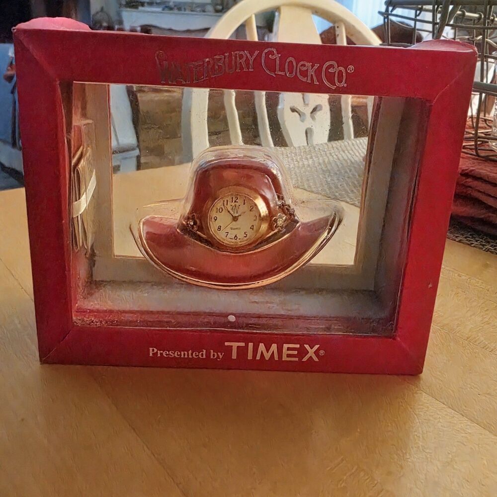 NEW IN BOX Timex Waterbury Red Hat Society Clock